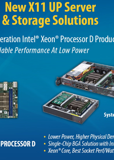 Performance & Low Power: Intel Xeon D