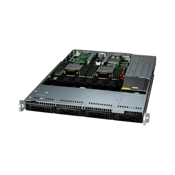 Supermicro SuperServer SYS-611C-TN4R 1U DP LGA4677 max. 4TB 2xPCIe 5.0 4x3,5 2xM.2 NIC options IPMI 2x860W