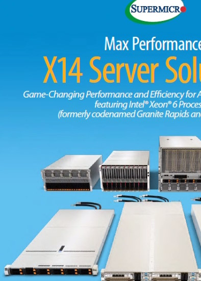 Intel� Xeon� 6 Supermicro X14 family