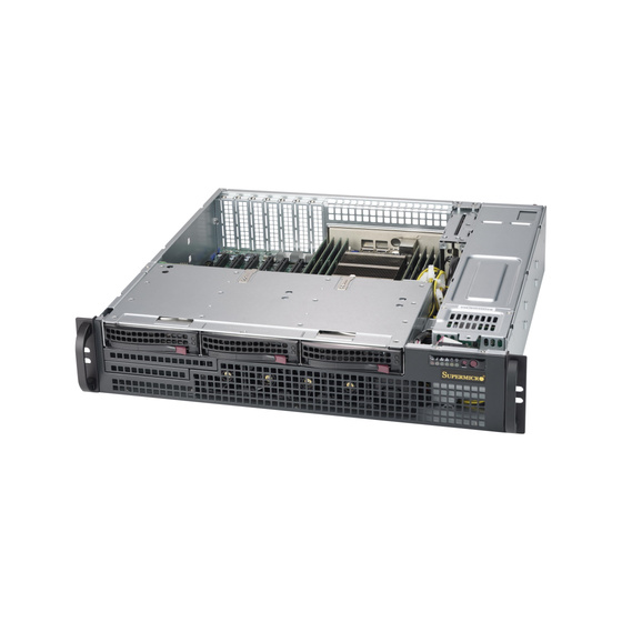 Supermicro CSE-825MBTQC-R802LPB 2U Chassis 3x3,5 Short 2x800W