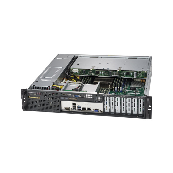 Supermicro CSE-823MTQC-R802LPB 2U Chassis 3x3,5 Front I/O Short 2x800W