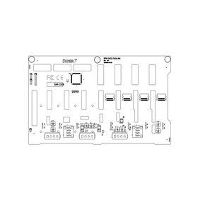 Supermicro BPN-SAS3-743A-N4 8-Port 4xSAS/SATA 12G 4xNVMe Backplane