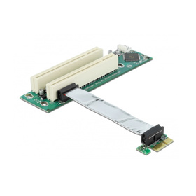 Delock 41341 Flex Risercard PCIe x1 > 2x PCI 32-bit 9cm