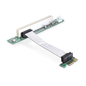 Delock 41856 Flex Risercard PCIe x1 > 1x PCI 32-bit 9cm