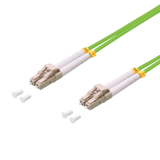 LogiLink Patchkabel LWL LC-Duplex - LC-Duplex OM5 3m lindgrn