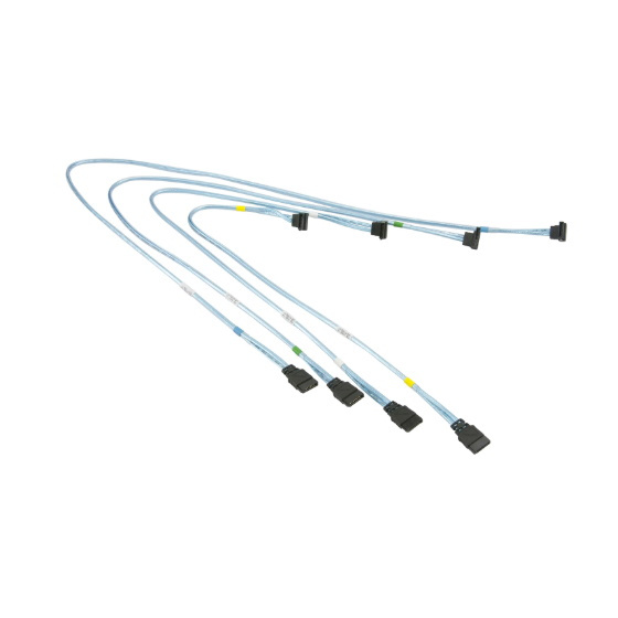 Supermicro CBL-0180L-01 SATA Set of Round Straight-Right Angle 70/59/48/38cm