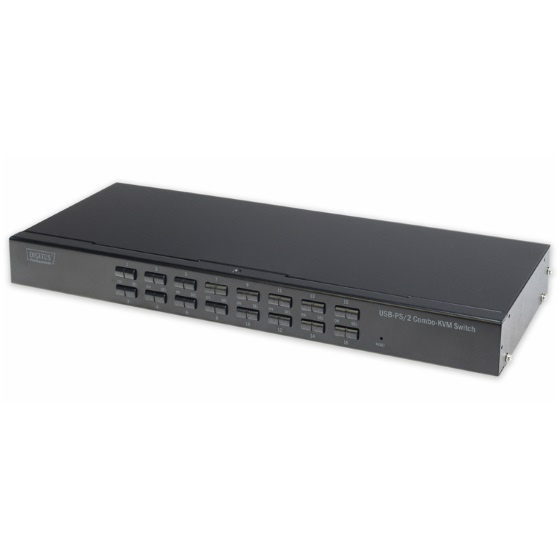Digitus 1HE Rackmount KVM-Switch 16-Port VGA USB PS2