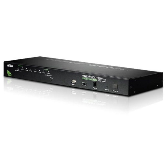 ATEN 1HE Rackmount KVM-Switch 8-Port VGA USB PS2