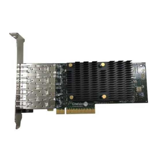Chelsio T540-LP-CR 10G Quad Port PCIe Server NIC 4x SFP+ w/ iWARP RDMA
