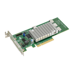 Supermicro AOC-SLG3-4E2P 4-Port NVMe HBA PCIe 4x OCuLink