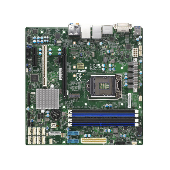 Supermicro X11SAE-M mATX max. 64GB USB 3.1 DVI/HDMI/DP 1xPCI