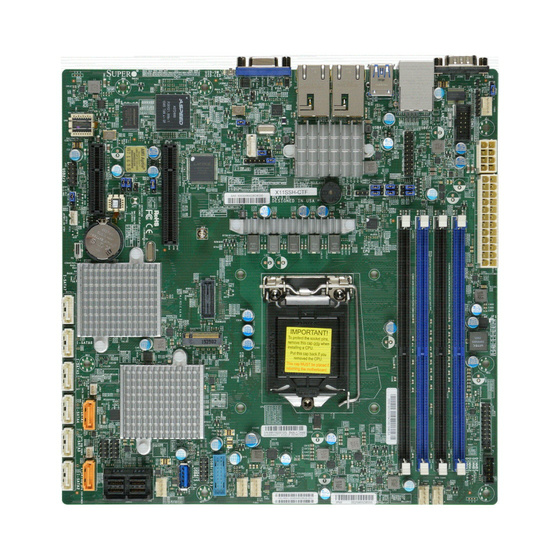 Supermicro X11SSH-CTF max. 64GB SAS 12Gb/s 2x10GbE M.2 IPMI