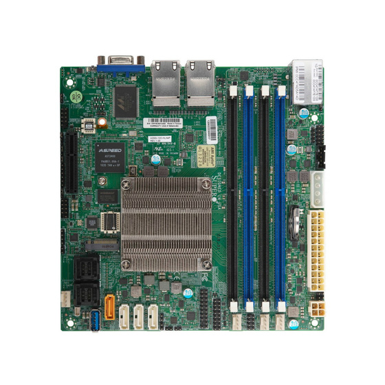 Supermicro A2SDi-8C-HLN4F max. 256GB 4xGbE 12xSATA IPMI w/ Intel Atom C3758 16MB / 8x 2.2GHz / 8T / 25W