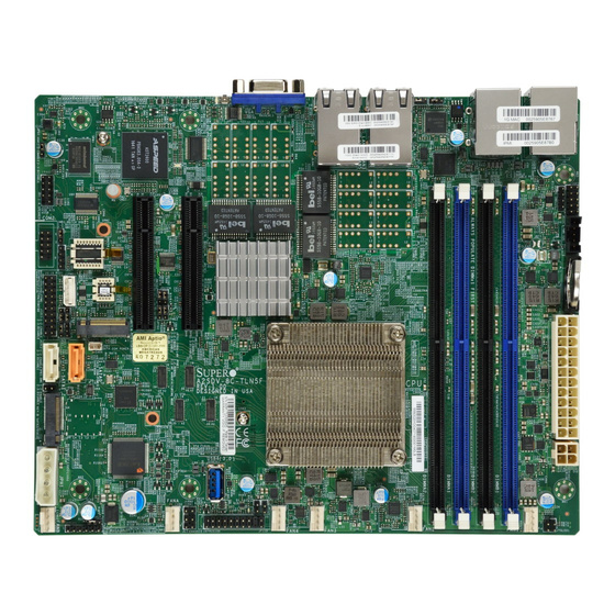 Supermicro A2SDV-8C-TLN5F max. 256GB 4x10GbE IPMI w/ Intel Atom C3708 16MB / 8x 1.7GHz / 8T / 17W