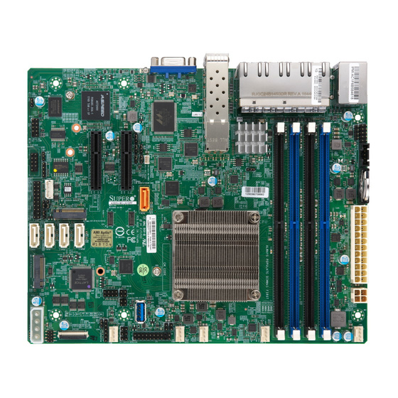 Supermicro A2SDV-8C-LN10PF max. 256GB 2xM.2 8xGbE 2x1G SFP+ IPMI w/ Intel Atom C3758 16MB / 8x 2.2GHz / 8T / 25W