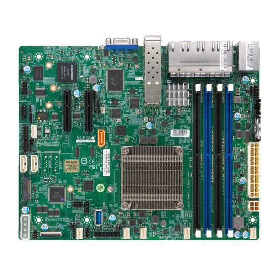 Supermicro A2SDV-4C-LN10PF max. 256GB M.2 8xGbE 2x1G SFP IPMI w/ Intel Atom C3558 8MB / 4x 2.2GHz / 4T / 16W