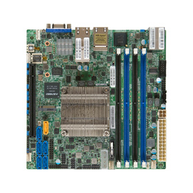 Supermicro X10SDV-4C-TLN4F max. 128GB 2x 10GbE 2xGbE IPMI w/ Intel Xeon D-1518 6MB / 4x 2.2GHz / 8T / 35W