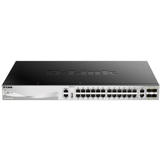 D-Link DGS-3130-30TS 24-Port GbE Switch w/ 6-Port 10G SFP+/RJ-45