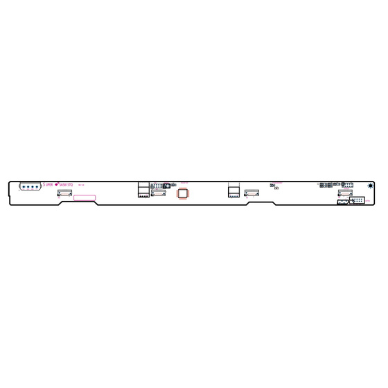 Supermicro BPN-SAS3-815TQ-N4 1U 4-Port SAS/SATA/NVMe 12G Backplane