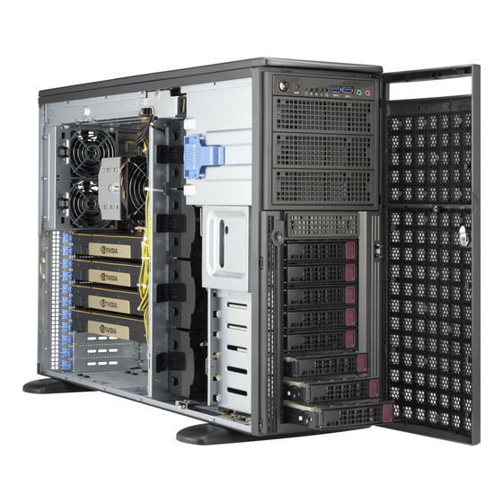 Supermicro SuperServer SYS-5049A-TR Tower max. 3TB 1x10GbE 1x1GbE 8x3,5 2x2200W S3647