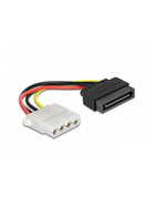 Delock 60115 Stromkabel 15-Pin SATA zu 4-Pin Molex 12cm