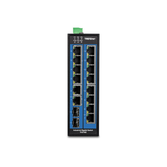 TRENDnet TI-G162 16-Port DIN-Rail Switch Industrial Gigabit