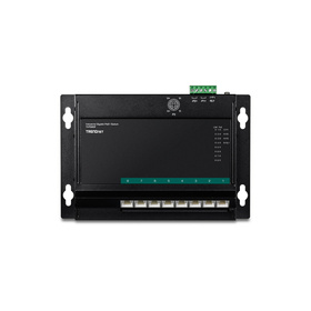 TRENDnet TI-PG80F 8-Port Industrial PoE+ Gigabit Wall-Mount Front Access Switch 200W