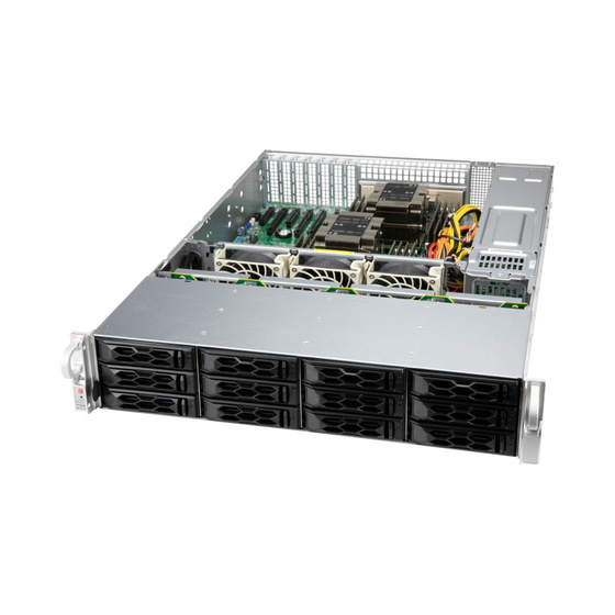 Supermicro CSE-LA26E1C4-R609LP 2U Chassis 12x3,5 Single SAS Expander (4xNVMe) 2x650W