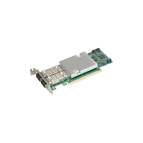 Supermicro AOC-S100G-b2C Dual-Port 100GbE QSFP28 PCIe 4.0 x16