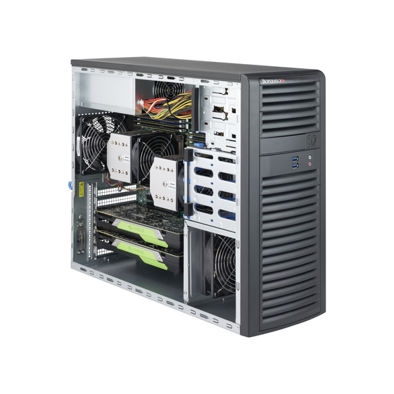 Supermicro CSE-732D3-1K26B Tower Chassis 4x3,5 1200W