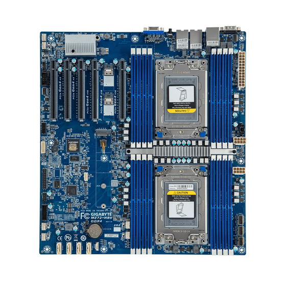 Gigabyte MZ72-HB0 max. 2TB 1xM.2 5x U.2 5x PCIe 4.0 2x10GbE IPMI DP SP3