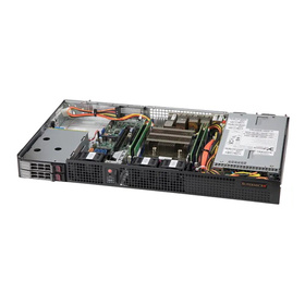 Supermicro SuperServer 5019D-RN8TP IoT 1U 8-Core D-2146NT max. 512GB 4xGbE 4x10G 2x2,5" 2x300W 2xM.2 IPMI QAT