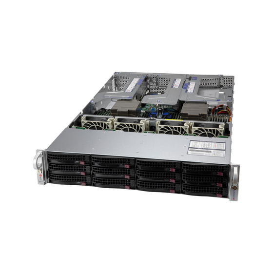 Supermicro AS-2024US-TRT 2U max. 8TB 2x10GbE 4x PCIe 4.0 12x3,5 2x1600W DP SP3