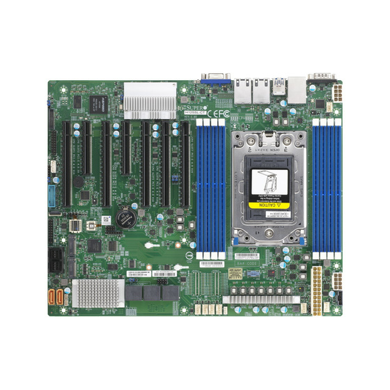 Supermicro H12SSL-CT max. 2TB 7xPCIe 4.0 2x M.2 2x10GbE Broadcom 3008 SAS 12Gb/s IPMI UP SP3 ATX