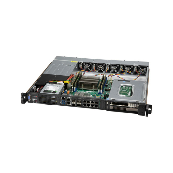 Supermicro SuperServer 1019D-4C-RAN13TP+ IoT 1U 4-Core D-2123IT max. 512GB 8xGbE 4x10G SFP+ 2x2,5 TPM 2xPCIe IPMI