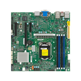 Supermicro X12SCZ-QF max. 128GB non-ECC 3xPCIe 2xM.2 4xSATA 2xGbE 2xDP/DVI/VGA Audio TPM IPMI mATX