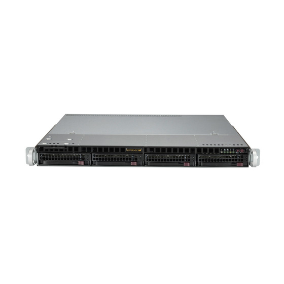 Supermicro SuperServer 510T-MR 1U LGA1200 max. 128GB 2xPCIe 4.0 2xGbE 4x3,5 M.2 IPMI 2x400W