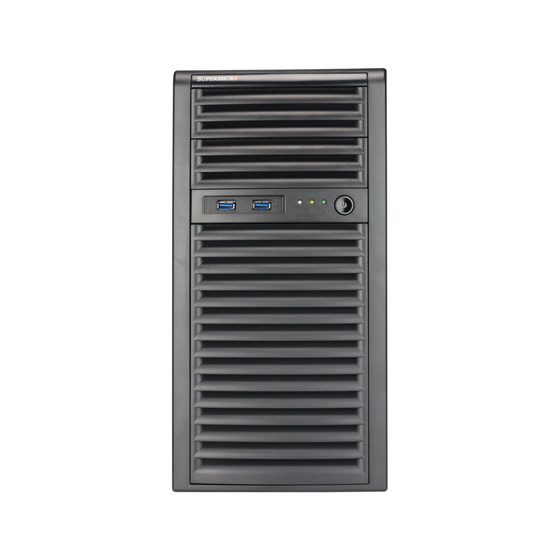 Supermicro SuperServer 530T-I Tower LGA1200 max. 128GB 4xPCIe 2xGbE 4x3,5 M.2 IPMI 400W