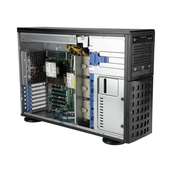 Supermicro SuperServer 740P-TR Tower DP LGA4189 max. 4TB 6xPCIe 4.0 8x3,5 M.2 2xGbE IPMI 2x1200W