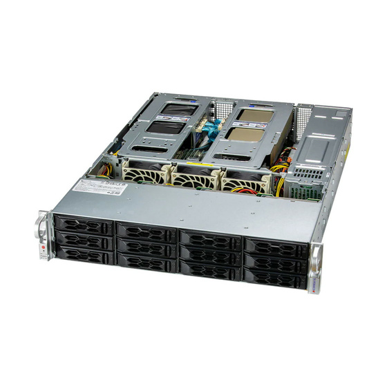 Supermicro SuperServer 620C-TN12R 2U DP LGA4189 max. 6TB 4xPCIe 4.0 12x3,5 (12x NVMe optional) 2xM.2 AIOM network 2x1200W