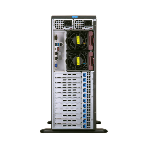 Supermicro SuperServer 740GP-TNRT Tower DP LGA4189 max. 4TB 4xGPU 8x3,5 (4x NVMe) 2xM.2 2x10GbE 2x2200W