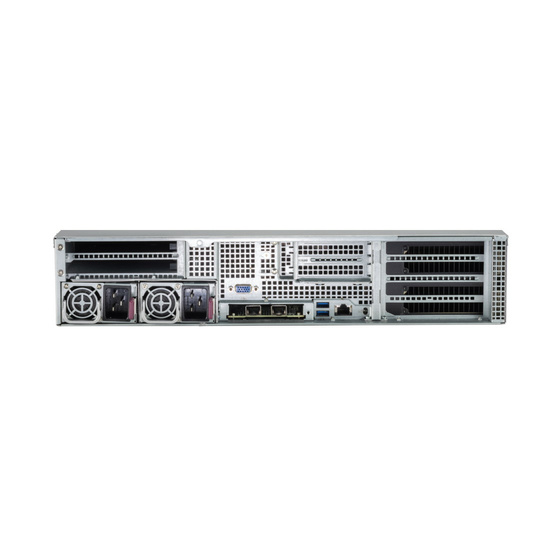 Supermicro SuperServer 220GP-TNR 2U DP LGA4189 max. 4TB 6xGPU 10x2,5 (6x NVMe optional) 2xM.2 AIOM network 2x2600W