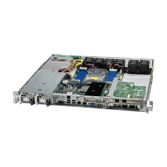 Supermicro SuperServer 110P-FDWTR IoT 1U UP LGA4189 max. 2TB 3xPCIe 4.0 2x2,5 M.2 2x10GbE 2x600W short-depth