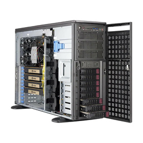 Supermicro SuperServer 540A-TR Tower UP LGA4189 max. 4TB 7xPCIe 4.0 8x3,5" 4xM.2 1xGbE 1x10GbE 2x2200W