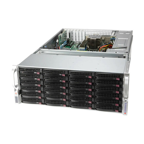 Supermicro SuperServer 540P-E1CTR36L 4U UP LGA4189 max. 2TB 4xPCIe 4.0 36x3,5 SAS 12G IT-Mode HBA (4x U.2 NVMe opt.) M.2 2x10GbE 2x1200W