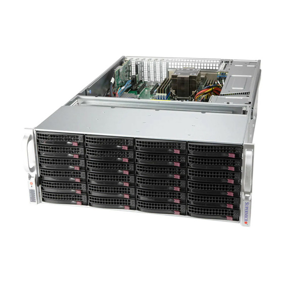 Supermicro SuperServer 540P-E1CTR36H 4U UP LGA4189 max. 2TB 4xPCIe 4.0 36x3,5 SAS 12G HW-RAID (4x U.2 NVMe opt.) M.2 2x10GbE 2x1200W