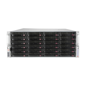 Supermicro SuperServer 640P-E1CR36H 4U DP LGA4189 max. 4TB 4xPCIe 4.0 36x3,5" SAS 12G HW-RAID (4x U.2 NVMe opt.) M.2 2x10GbE 2x1600W