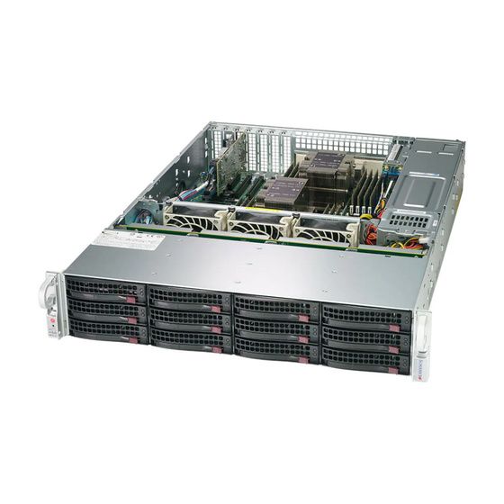 Supermicro SuperServer 620P-ACR12L 2U DP LGA4189 max. 4TB 5xPCIe 4.0 12x3,5 SAS 12G IT-Mode HBA (4x U.2 NVMe opt.) M.2 2x10GbE 2x1200W