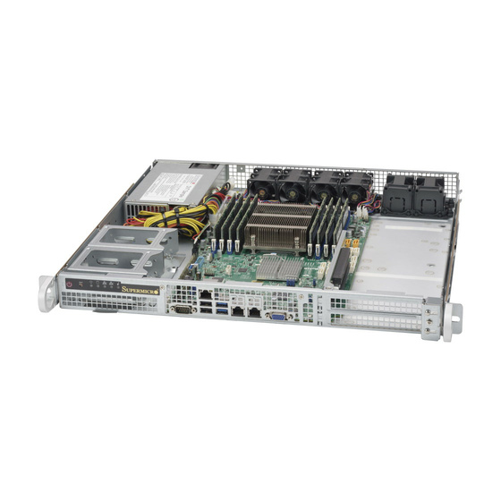 Supermicro CSE-515-505 1U Chassis max. 4x2,5 Front I/O Short STD WIO 500W