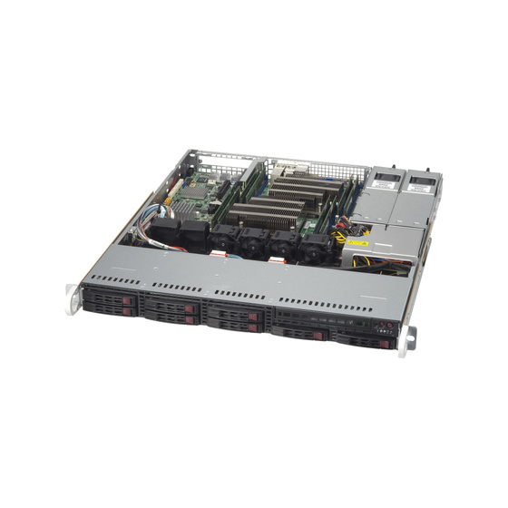 Supermicro CSE-113MFAC2-R804CB 1U Chassis 8x2,5 2xNVMe 2x800W